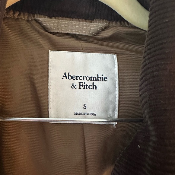 Abercrombie and Fitch Brown Mid-Length Waxed Barn Jacket - Picture 6 of 8